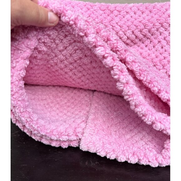 Disney Baby Pink Fleece Minnie Mouse Popcorn Plush Blanket 30" x 40" Soft & Cozy - Picture 4 of 6